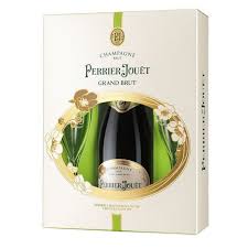 Perrier Jouet Grand Brut NV Champagne 75cl & Champagne Flute Gift Set